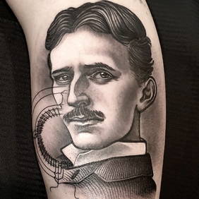 tattoo new traditional tesla .png